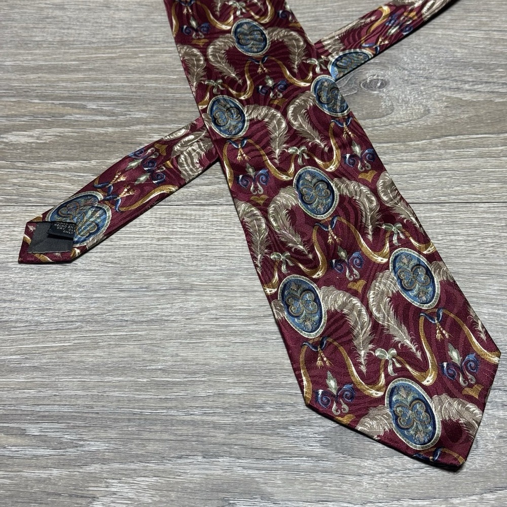 J Riggings Hunting Horn Handmade Luxury 100% Italian Silk Neck Tie‎ for Men 58"L